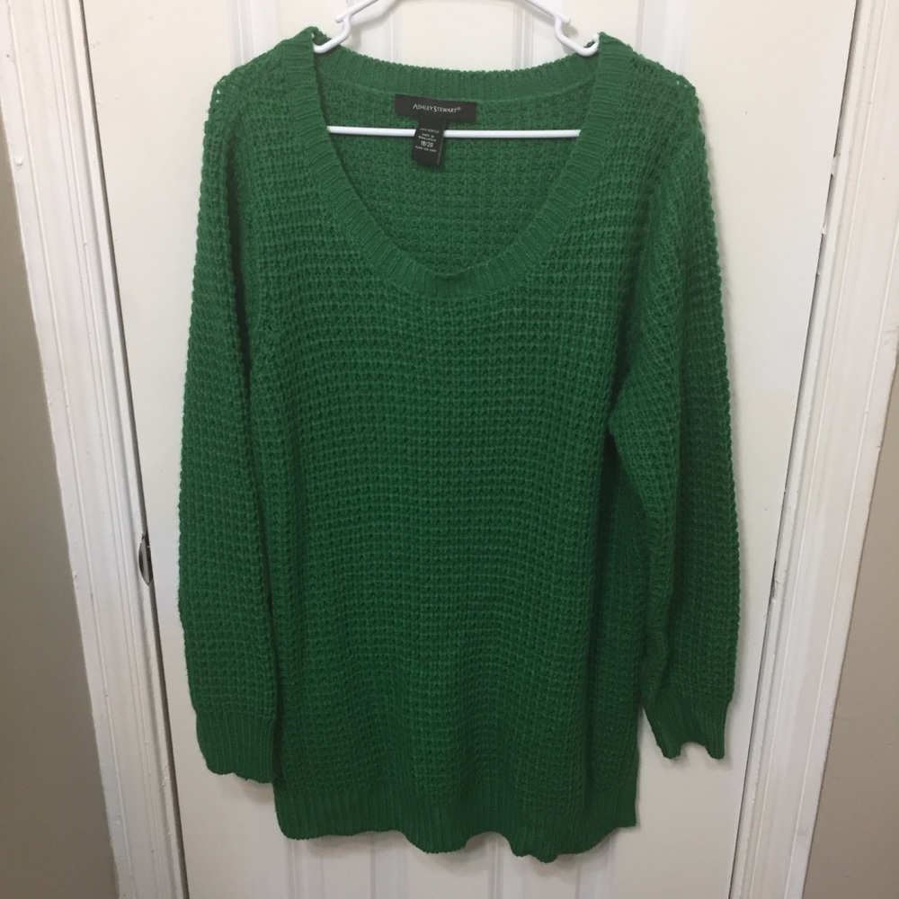 Ashley Stewart Chunky Knit Sweater 2x Cozy EUC